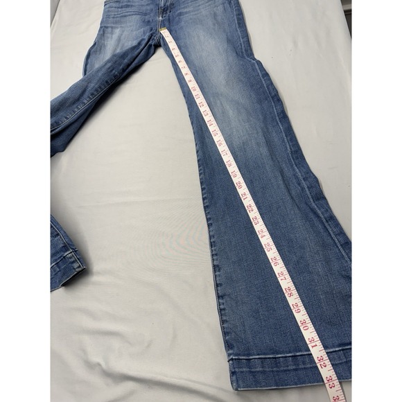7 for All Mankind Dojo - Wide Leg Distressed Authentic Light Size 28 - Picture 12 of 13